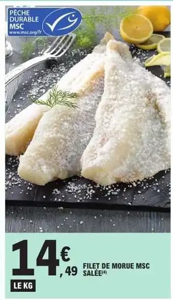 FILET DE MORUE MSC SALEE