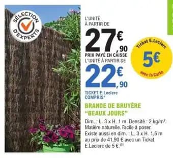 BRANDE DE BRUYÈRE BEAUX JOURS