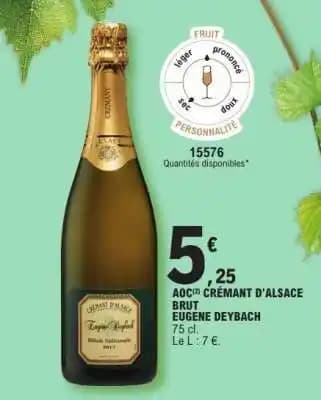 AOC Crémant d'Alsace Brut Eugène Deybach