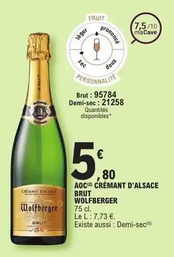 Promotion Exclusives de 10
            
        
        Wolfberger : Découvrez l'Offre incontournable