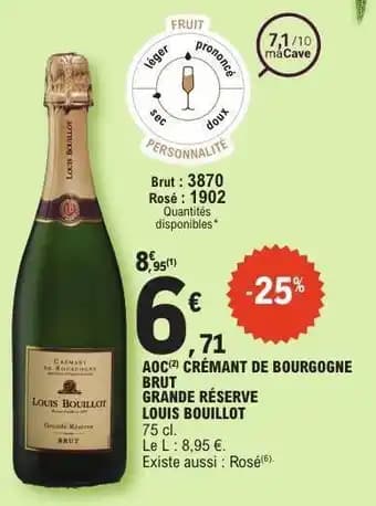 AOC CRÉMANT DE BOURGOGNE BRUT GRANDE RÉSERVE LOUIS BOUILLOT