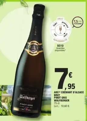 Crémant d'Alsace Brut Pinot Gris Wolfberger