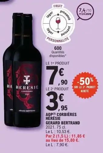 Promotion Exclusives de 3
            
        
        Gérard bertrand : Découvrez l'Offre incontournable