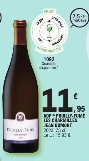 Promotion Exclusives de 1
            
        
        Aop pouilly fumé : Découvrez l'Offre incontournable