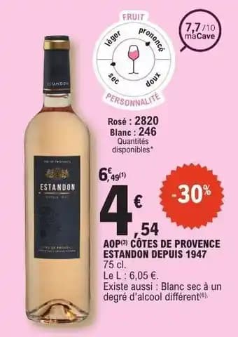 Promotion Exclusives de 6
            
        
        Estandon : Découvrez l'Offre incontournable