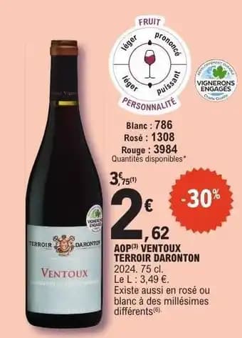 AOP Ventoux Terroir Daronnton