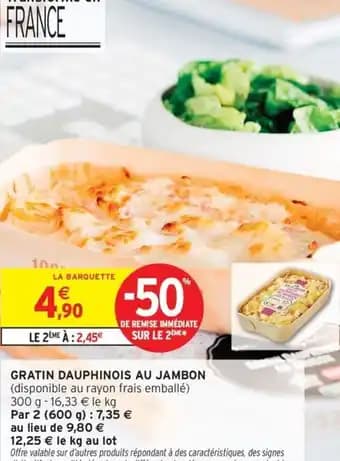 Promotion Exclusives de 3
Gratin dauphinois : Découvrez l'Offre incontournable