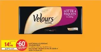 VELOURS NOIR CAFÉ MOULU CLASSIQUE