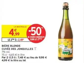 CUVÉE DES JONQUILLES BIÈRE BLONDE