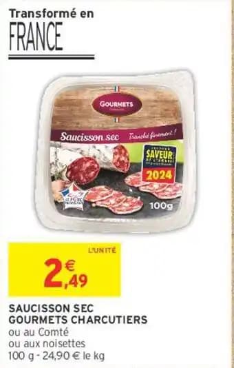 GOURMETS CHARCUTIERS SAUCISSON SEC