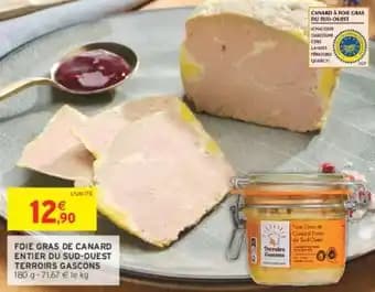 TERROIRS GASCONS FOIE GRAS DE CANARD ENTIER DU SUD-OUEST