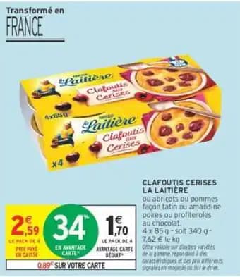 LA LAITIÈRE CLAFOUTIS CERISES