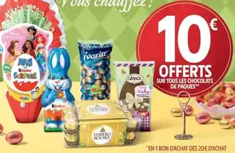 Sur tous les chocolats de pâques