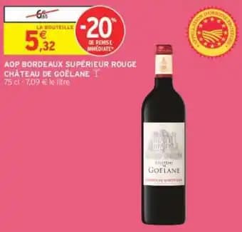 CHÂTEAU DE GOËLANE AOP BORDEAUX SUPÉRIEUR ROUGE