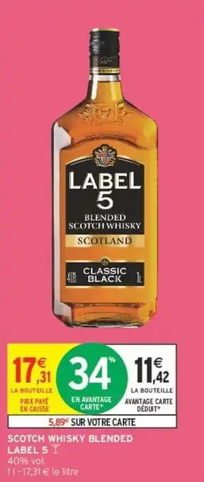 LABEL 5 SCOTCH WHISKY BLENDED