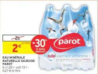 PAROT EAU MINÉRALE NATURELLE GAZEUSE