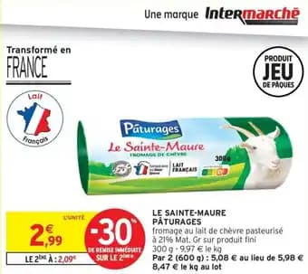 Promotion Exclusives de 2
Fromage de chèvre : Découvrez l'Offre incontournable