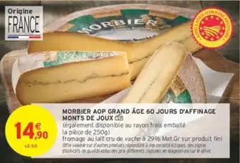 MONTS DE JOUX MORBIER AOP GRAND ÂGE 60 JOURS D'AFFINAGE
