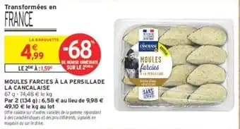 Promotion Exclusives de 2
Moules farcies : Découvrez l'Offre incontournable
