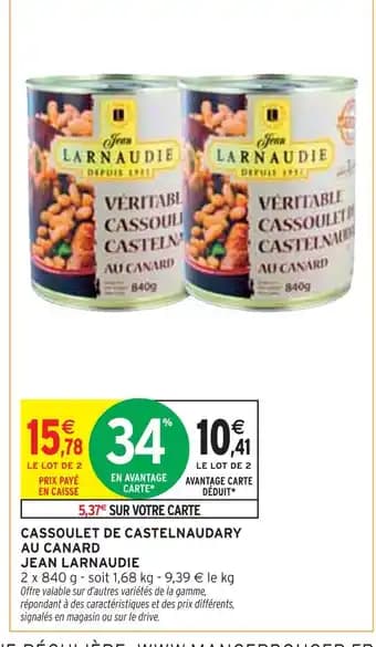 Jean Larnaudie Cassoulet de Castelnaudary au Canard