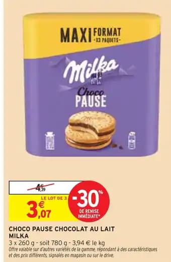 Milka Choco Pause Chocolat au Lait