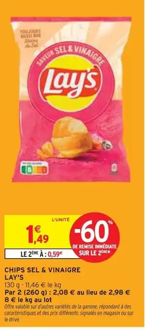 Lay's Chips sel & vinaigre