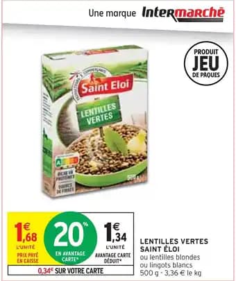 Saint Eloi Lentilles Vertes
