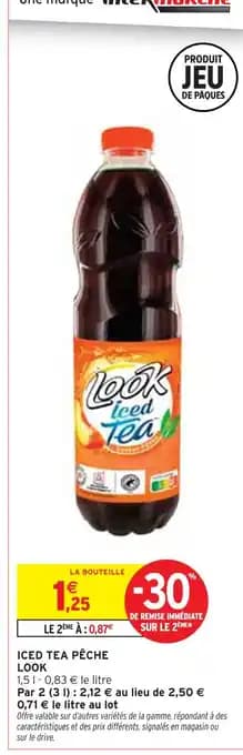 LOOK Iced tea pêche