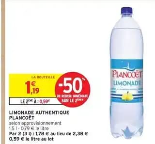PLANCÔET Limonade authentique