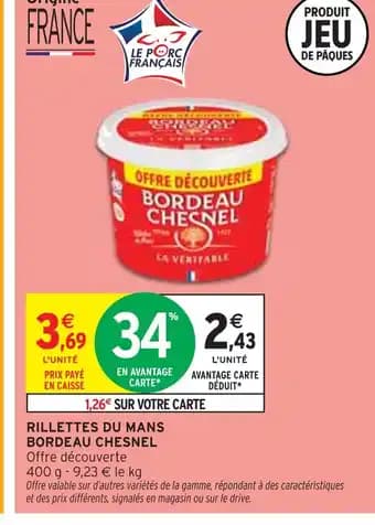 Bordeau Chesnel Rillettes du mans
