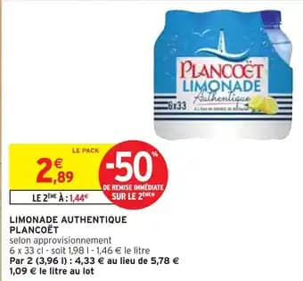 PLANCÔET Limonade authentique