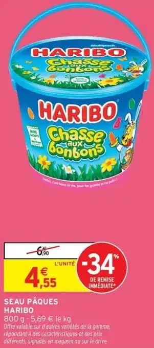 Seau pâques haribo 800 g