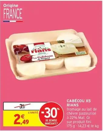 RIANS Cabécou x5 175 g