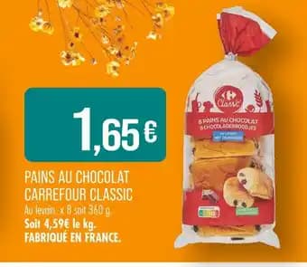 CARREFOUR CLASSIC Pains au chocolat