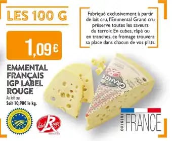 Emmental Français IGP Label Rouge