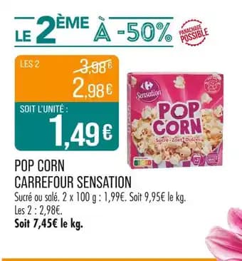 CARREFOUR SENSATION Pop corn