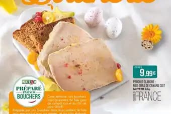 Produit élaboré : foie gras de canard cuit