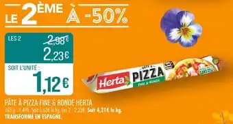 HERTA Pâte à pizza fine & ronde
