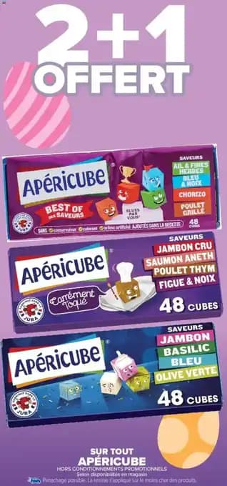 Promotion Exclusives de 18
            
        
        Apéricube : Découvrez l'Offre incontournable