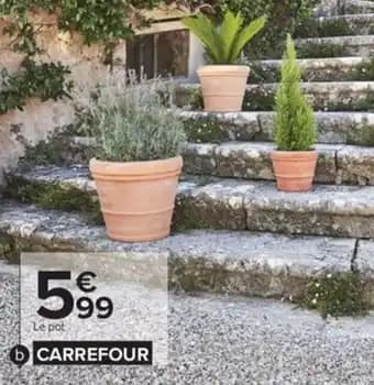 Pot terre cuite Volterra CARREFOUR