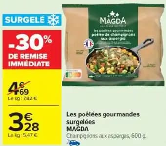 Les poêlées gourmandes surgelées magda 600 g