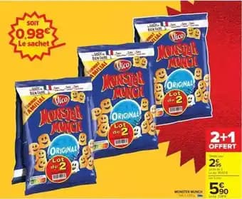 Promotion Exclusives de 17
            
        
        Monster munch : Découvrez l'Offre incontournable