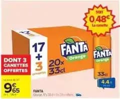 Promotion Exclusives de 3
            
        
        Fanta orange : Découvrez l'Offre incontournable