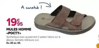 Promotion Exclusives de Mules homme : Découvrez l'Offre incontournable