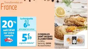 Promotion Exclusives de 37
Coquilles Saint-Jacques : Découvrez l'Offre incontournable