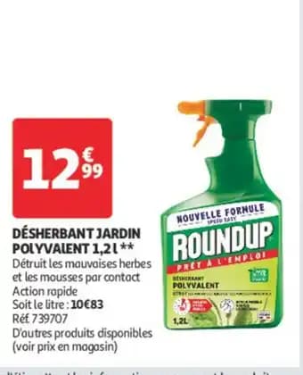 Promotion Exclusives de 6
Désherbant polyvalent : Découvrez l'Offre incontournable