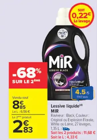 MIR Lessive liquide 1,35 l