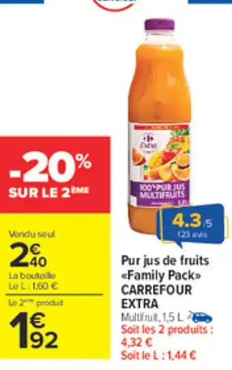 Promotion Exclusives de 96
            
        
        Jus : Découvrez l'Offre incontournable