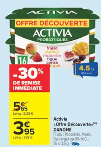 Promotion Exclusives de 8
            
        
        Activia : Découvrez l'Offre incontournable