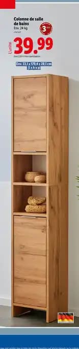 Livarno home Colonne de salle de bains